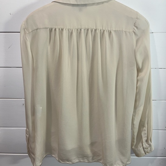 💛 LUISA SPAGNOLI - Draped Silk Blouse - Size not specified M - Picture 4 of 11